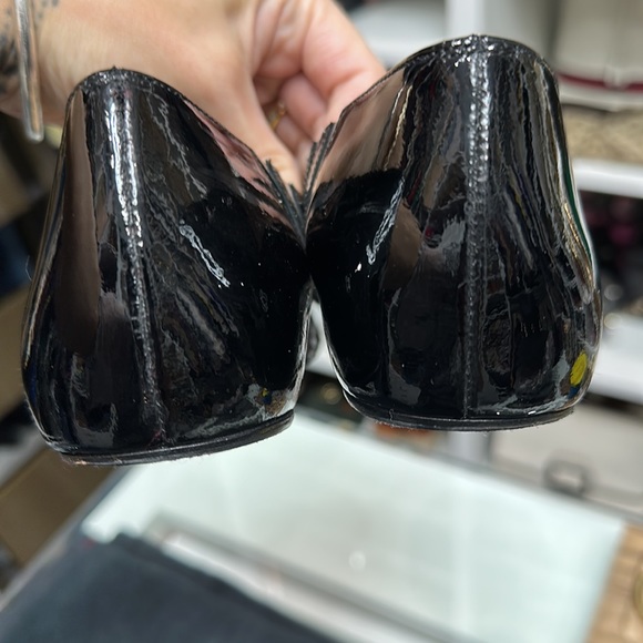 CHRISTIAN LOUBOUTIN PVC Specchio Black patent Leather and Clear stripes - Picture 6 of 7